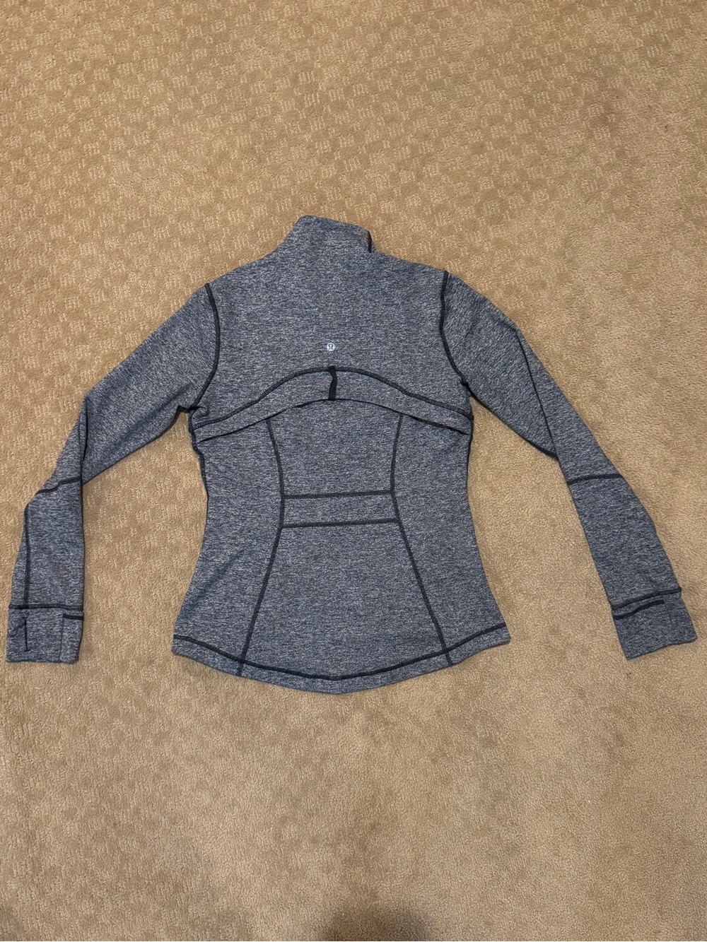 lululemon Heathered Charcoal Zip-Up Jacket